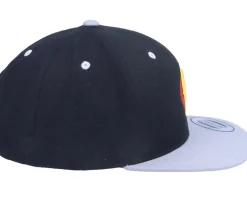 Kids Flash And Thunder 3D Black/Silver Snapback - Kiddo Cap