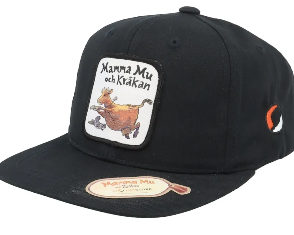 Kids Flyger Toddler Black Snapback - Mamma Mu & Kråkan