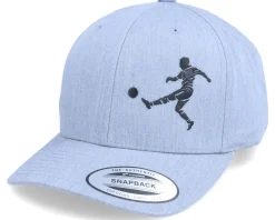 Kids Football Player Kick Heather Grey Adjustable - Forza