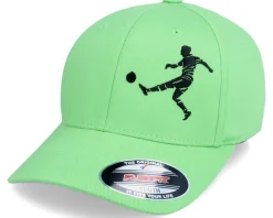 Kids Football Player Kick Fresh Green Flexfit - Forza