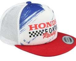 Kids Fox X Honda Racing Foam White/Red Trucker Snapback - Fox