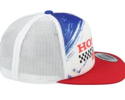 Kids Fox X Honda Racing Foam White/Red Trucker Snapback - Fox