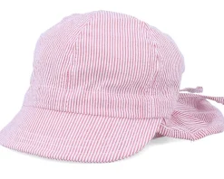 Kids Freddy Jr. Seersucker Red Ear Flap - CTH Ericson