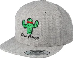 Kids Free Hugs Heather Grey Snapback - Boom