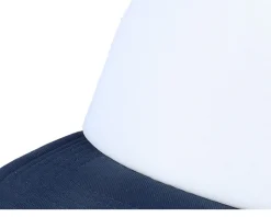 Kids French Navy/White Vintage Foam Trucker - Beechfield