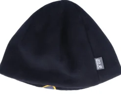 Kids Front Paw Black Beanie - Jack Wolfskin