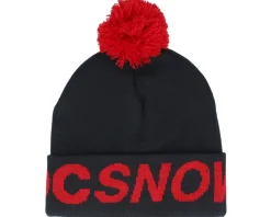 Kids Gambol Beanie Black/Red Pom - DC