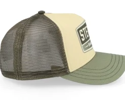 Kids Gasoline Beige/Green Trucker - Stetson