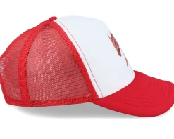 Kids Geometry Dragon Red/White Foam Trucker - Kiddo Cap