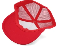 Kids Geometry Dragon Red/White Foam Trucker - Kiddo Cap