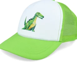 Kids Geometry Dragon Red/White Foam Trucker - Kiddo Cap