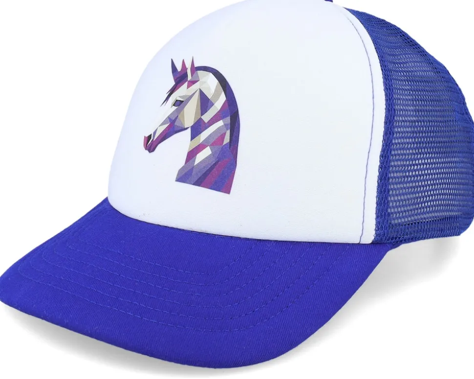 Kids Geometry Dragon Red/White Foam Trucker - Kiddo Cap