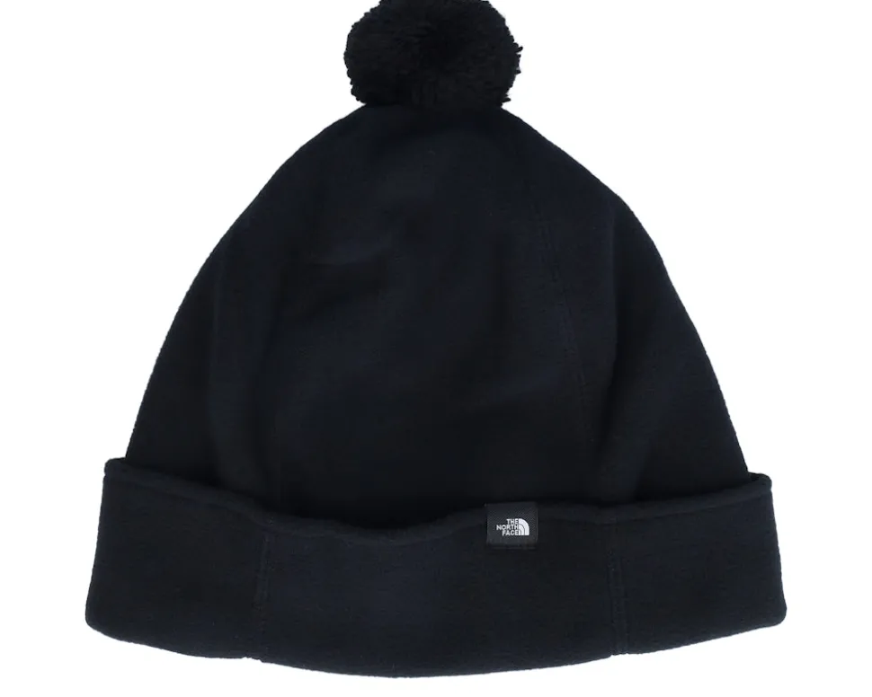 Kids Glacier Beanie Black Pom - The North Face
