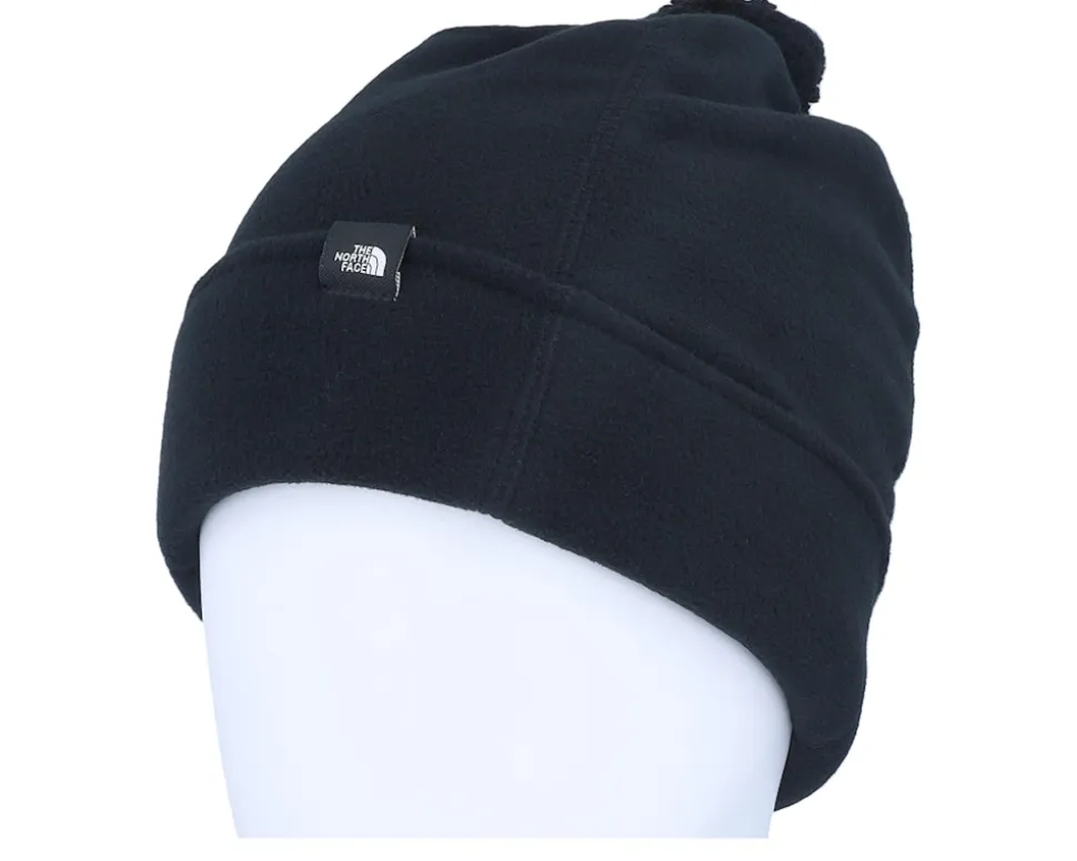 Kids Glacier Beanie Black Pom - The North Face