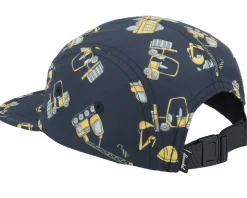 Kids Glendale Uv Cap Construction Site Black 5-Panel - Herschel