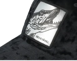 Kids Grisjävel Silver Youth Black Velvet Trucker - Skillfish