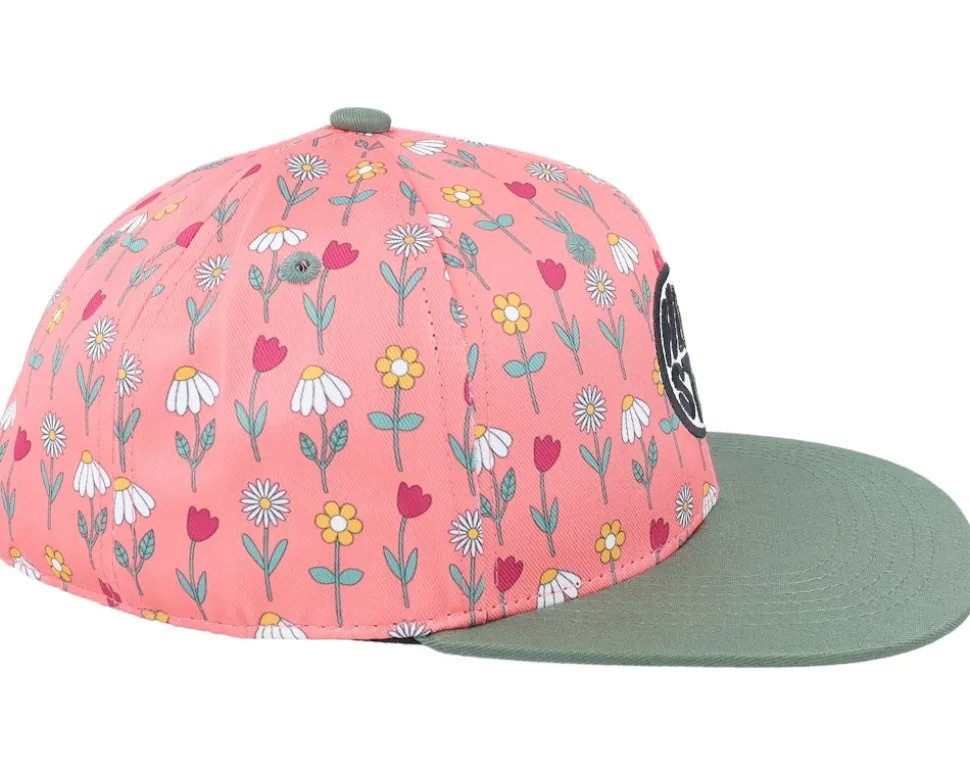 Kids Grow Up Peonies/Green Snapback - Headster