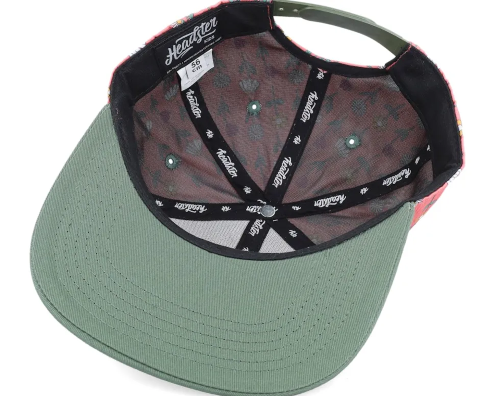 Kids Grow Up Peonies/Green Snapback - Headster
