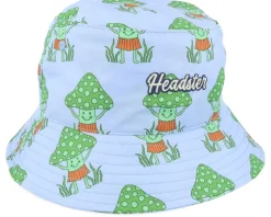 Kids Happy Fungi Hat Cooling Spray Blue Bucket - Headster