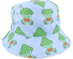 Kids Happy Fungi Hat Cooling Spray Blue Bucket - Headster