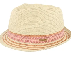 Kids Hare Hat Rust Trilby Straw Hat - Barts
