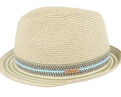 Kids Hare Hat Straw Blue Trilby - Barts