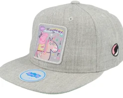 Kids Heather Grey Magical Unicorn Patch Snapback - Peppa Pig