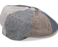 Kids Herringbone Patch Newsboy Cap - Jaxon & James