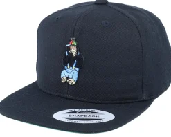 Kids Iwazaru Say Nothing Monkey Black Snapback - Kiddo Cap