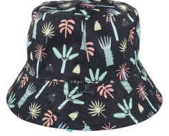 Kids Jungle Tribe Hat Black Bucket - Headster