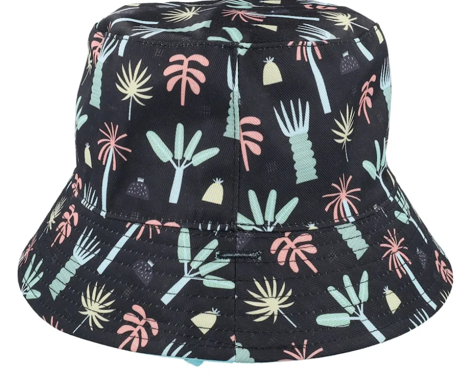 Kids Jungle Tribe Hat Black Bucket - Headster