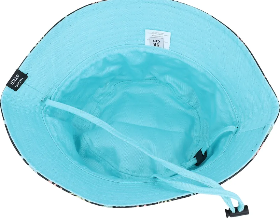 Kids Jungle Tribe Hat Black Bucket - Headster