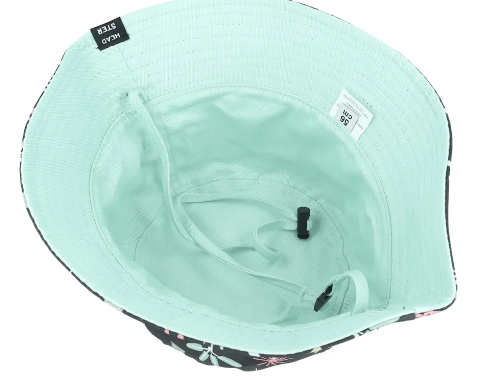 Kids Jungle Tribe Hat Black Bucket - Headster