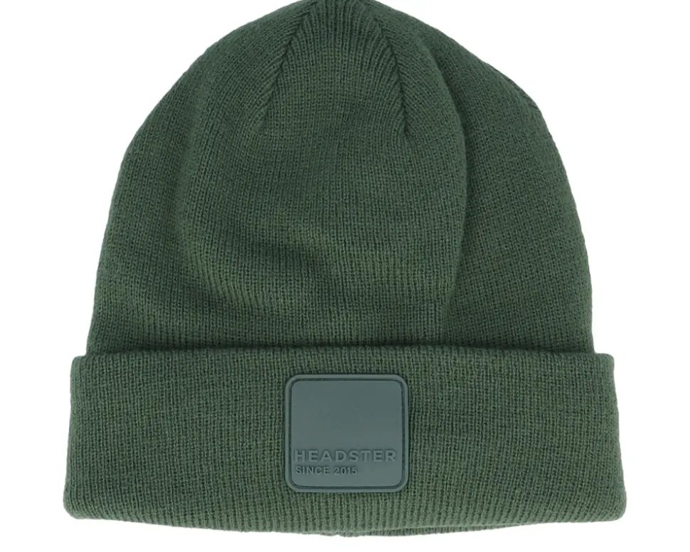 Kids Kingston Beanie Jungle Green Cuff - Headster