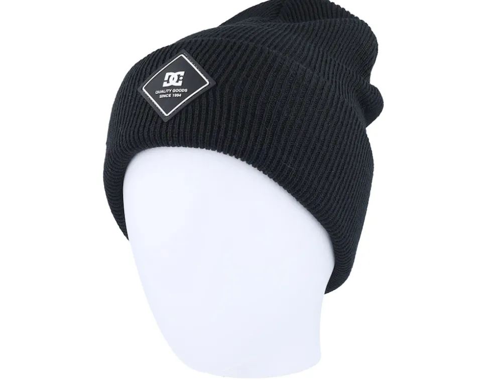 Kids Label Youth Beanie Black Cuff - DC