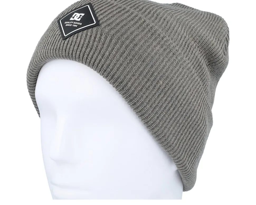 Kids Label Youth Beanie Pewter Cuff - DC