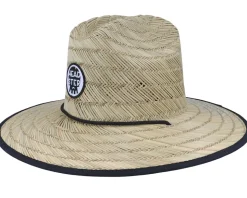 Kids Lifeguard Classic Black Straw Hat - Headster