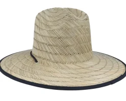 Kids Lifeguard Classic Black Straw Hat - Headster