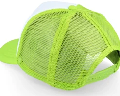Kids Limegreen/White Vintage Foam Trucker - Beechfield