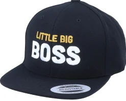Kids Little Big Boss Black Snapback - Kiddo Cap