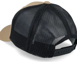 Kids Lizard With Hat Patch Caramel/Black Trucker - Kiddo Cap