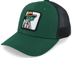 Kids Lizard With Hat Patch Dark Forest/Black - Kiddo Cap