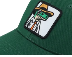 Kids Lizard With Hat Patch Dark Forest/Black - Kiddo Cap