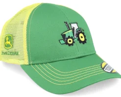 Kids Mesh Back Tractor Green/Yellow Trucker - John Deere