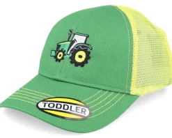 Kids Mesh Back Tractor Green/Yellow Trucker - John Deere