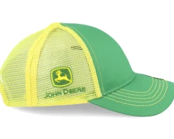 Kids Mesh Back Tractors Yellow/Green Trucker - John Deere
