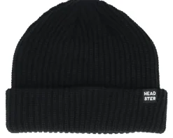 Kids Minimal Beanie Black Cuff - Headster