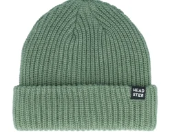 Kids Minimal Beanie Hedge Green Cuff - Headster