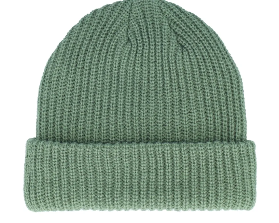 Kids Minimal Beanie Hedge Green Cuff - Headster