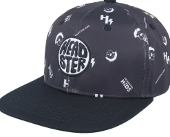 Kids Monogram Black Snapback - Headster